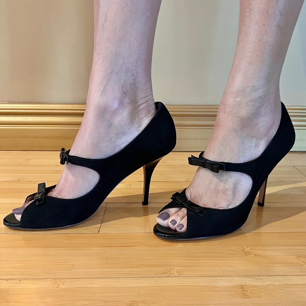 Kate Spade Black Suede heels